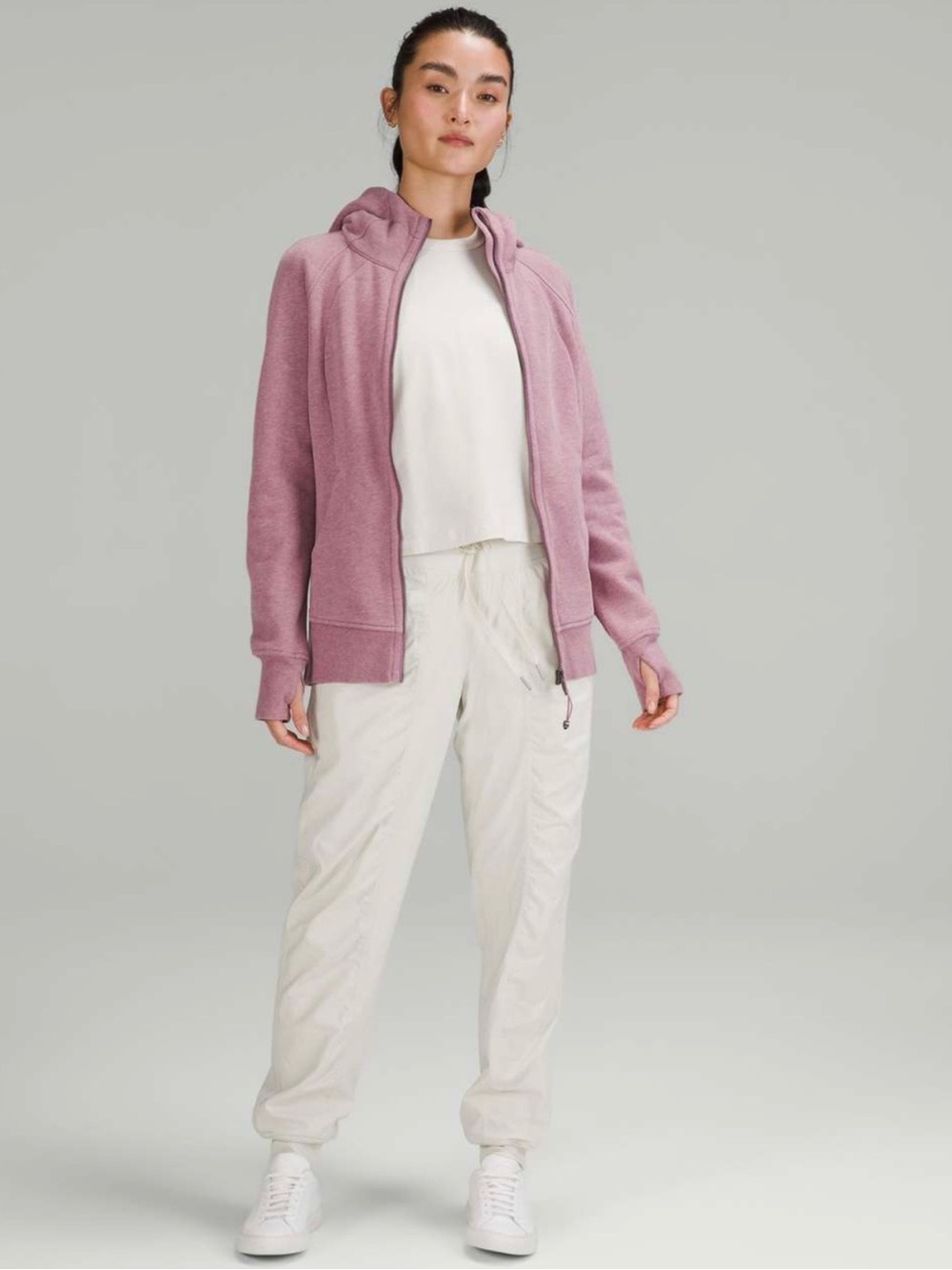 Lululemon Scuba Full-Zip Hoodie | Heathered Velvet Dust